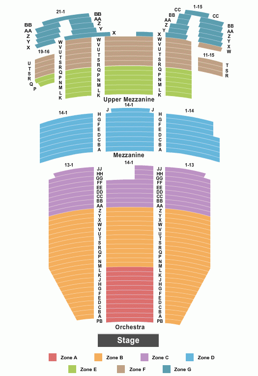 5th Avenue Theater Seating Chart Maps Seattle