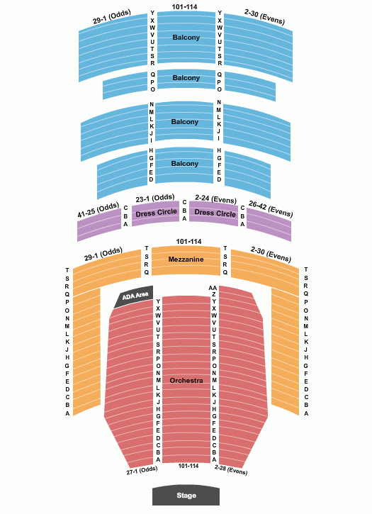 Alabama Theatre Seating Chart Maps Birmingham