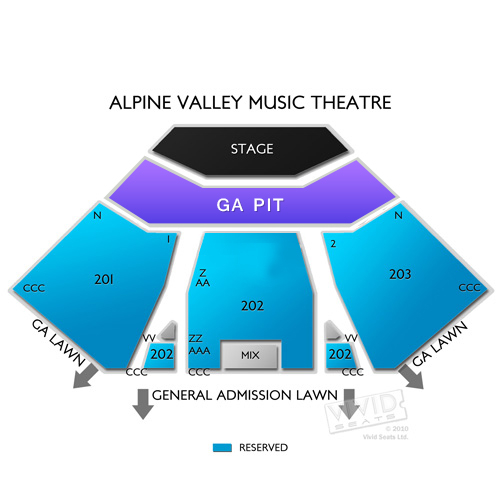 Alpine Valley Seating Charts And Tickets