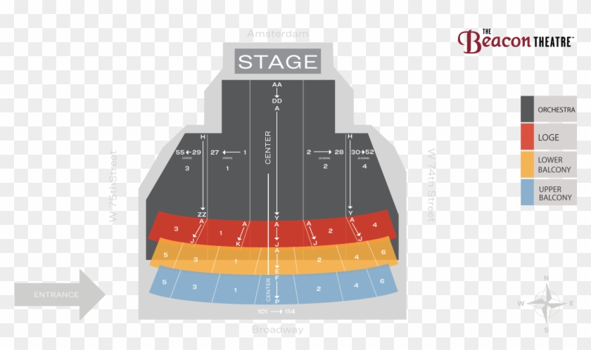 Beacon Theatre Seating Chart And Map Seat Number Beacon Theater 