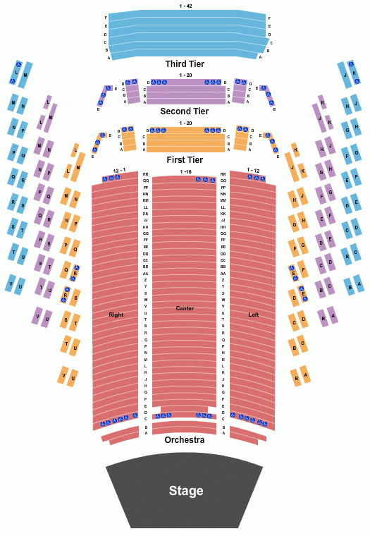 Benaroya Hall Seating Chart Seattle