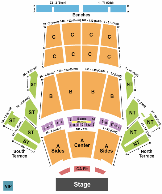 Berkeley Greek Theater Seating Chart General Admission Two Birds Home