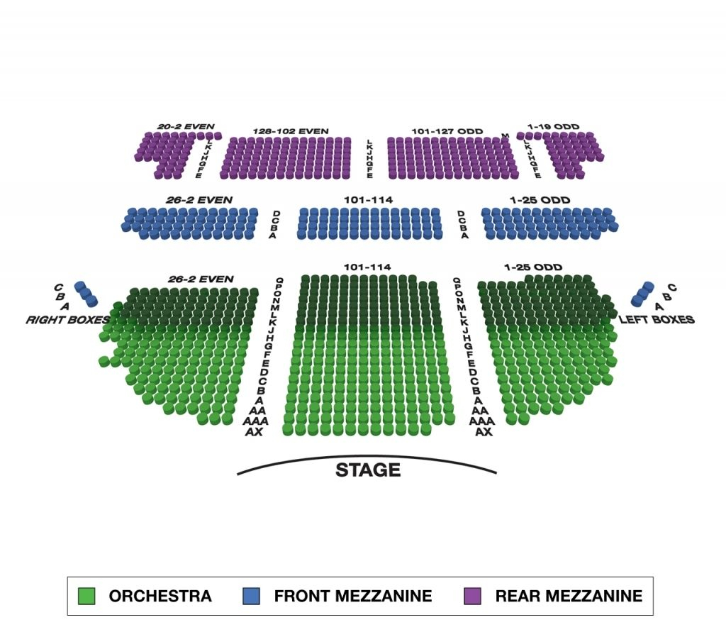 Brooks Atkinson Theatre Seating Chart Seating Charts Theater Seating 