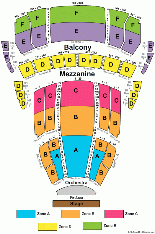 Buell Theatre Seating Chart Buell Theatre Denver Colorado