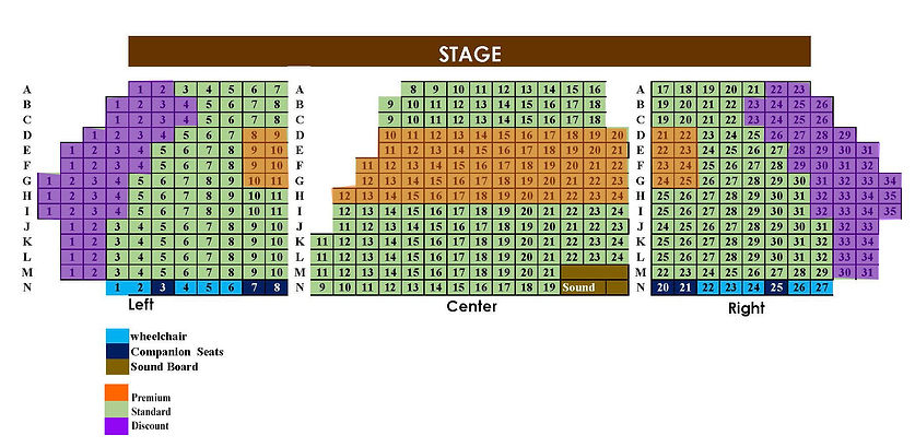 Cactus Shadows Fine Arts Center Seating Charts