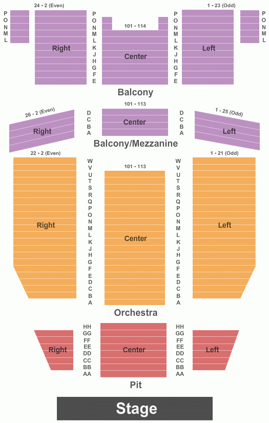 Calvin Theatre Seating Chart Maps Northampton