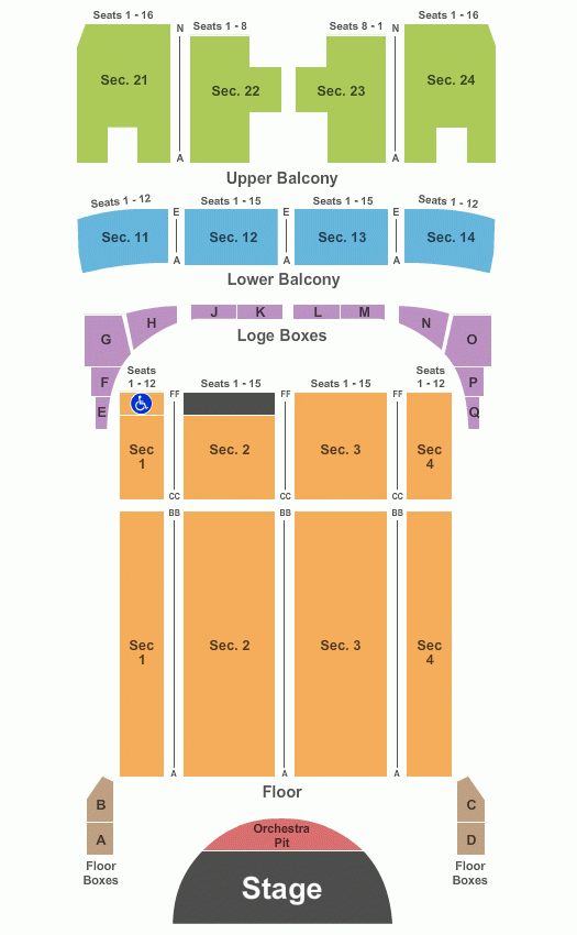 Capitol Theatre Seating Chart Maps Wheeling