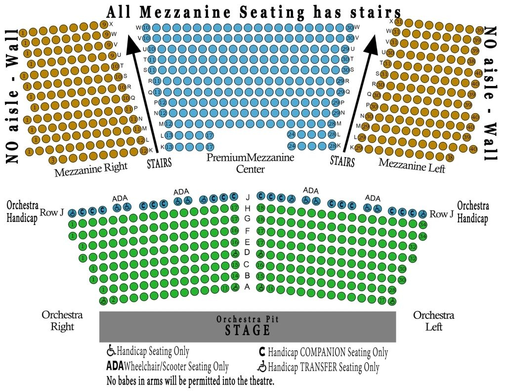 Cerritos Center For The Performing Arts Seating Chart Seating Chart 