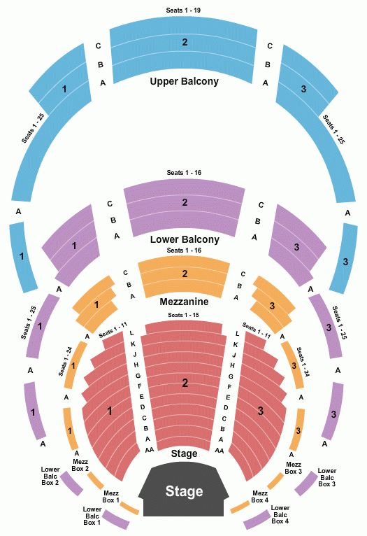 Cma Theater Seating Chart Theater Seating Chart