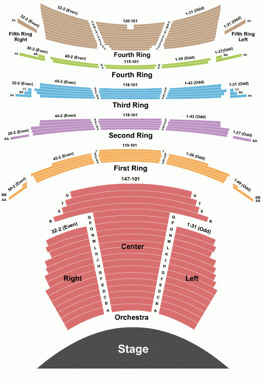 David H Koch Theater Seating Chart New York