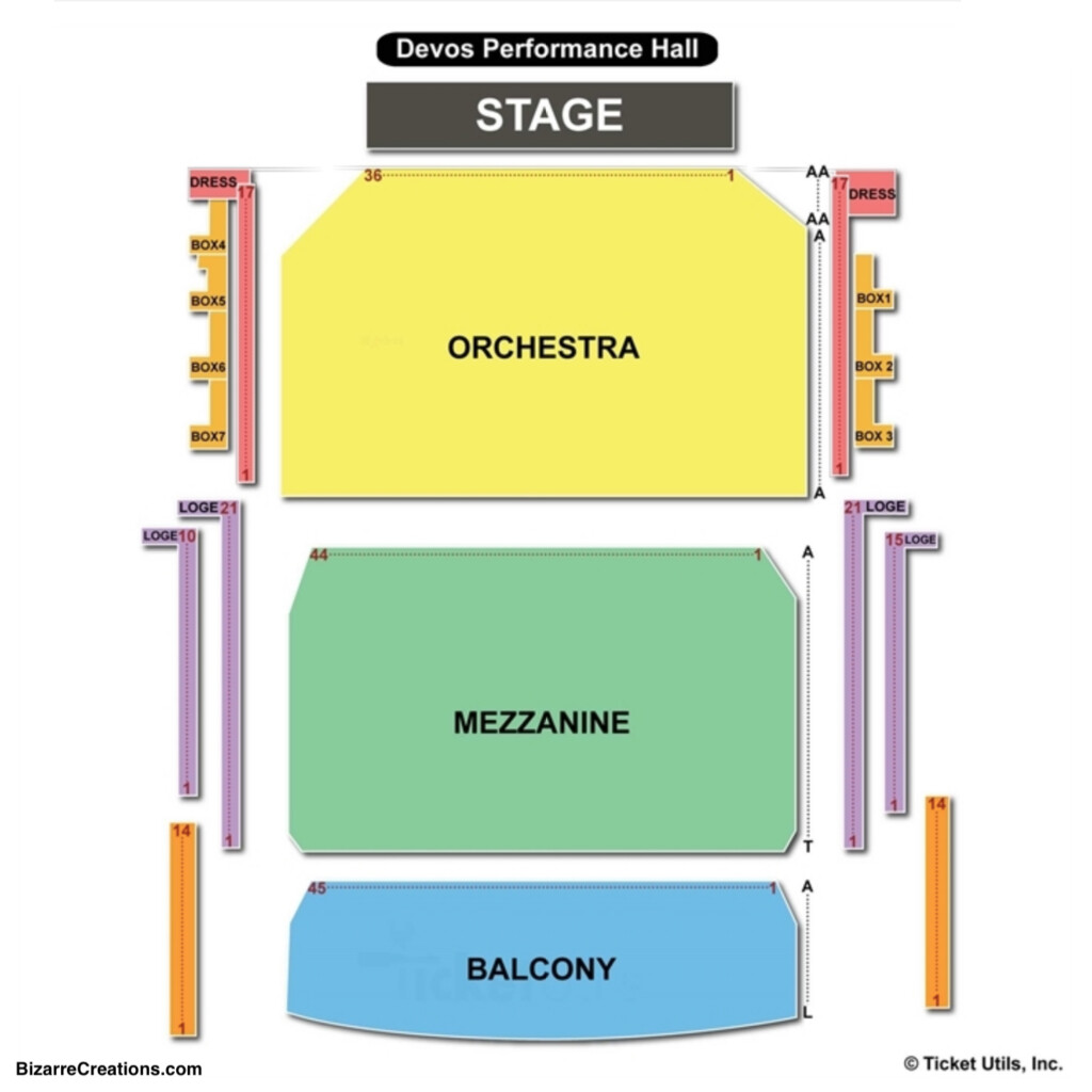 DeVos Performance Hall Seating Charts Games Answers Cheats