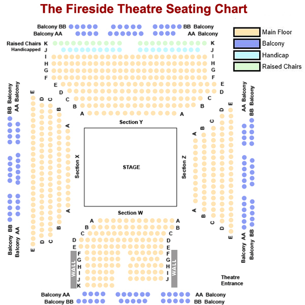 Fireside Dinner Theater Seating Chart Theater Seating Chart