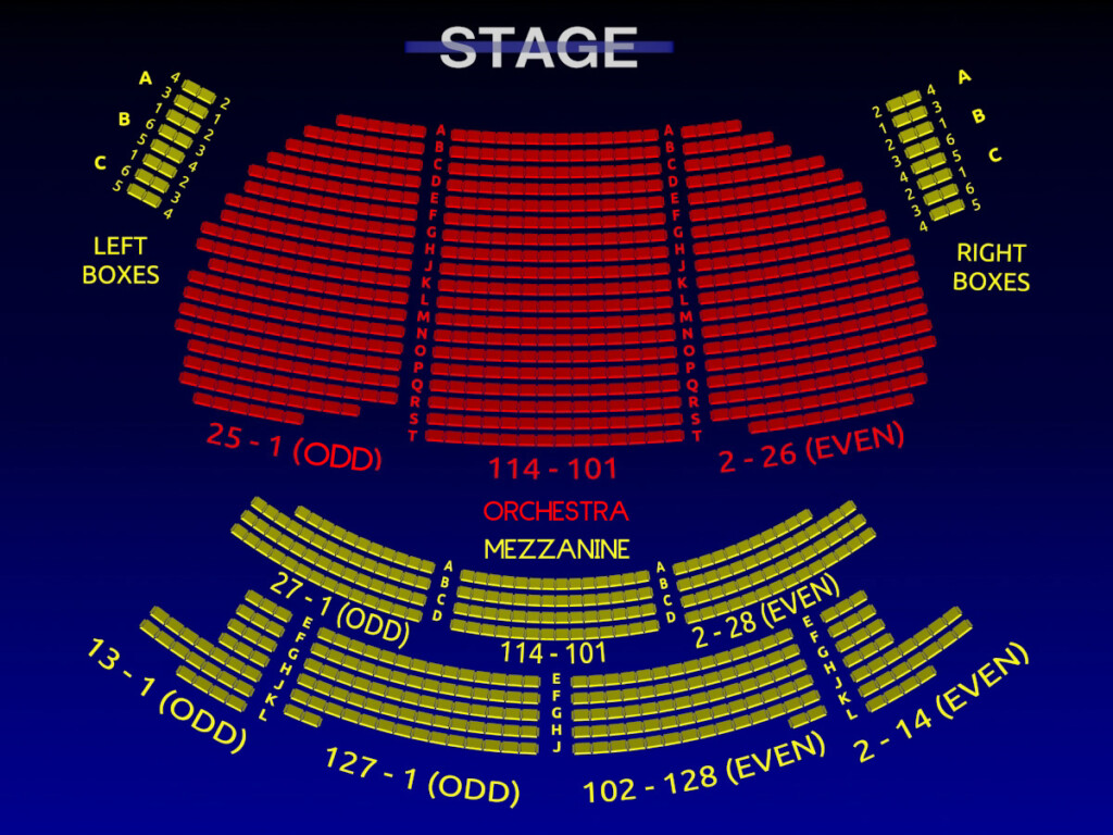 Eugene O Neill Book Of Mormon 3 D Broadway Seating Chart Broadway Scene