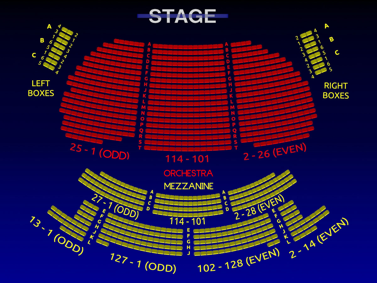 Eugene O Neill Book Of Mormon 3 D Broadway Seating Chart Broadway Scene