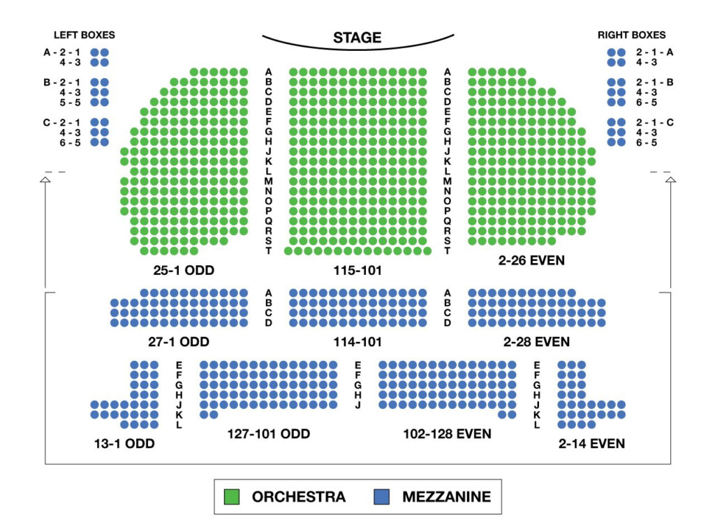 Eugene O Neill Theatre Broadway Seating Chart Large With Images 