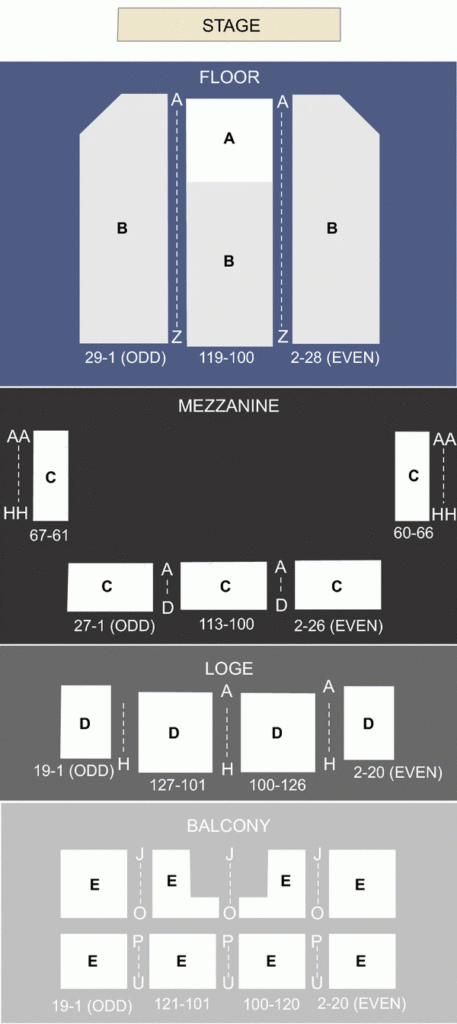 Fisher Theatre Detroit MI Seating Chart Stage Detroit Theater