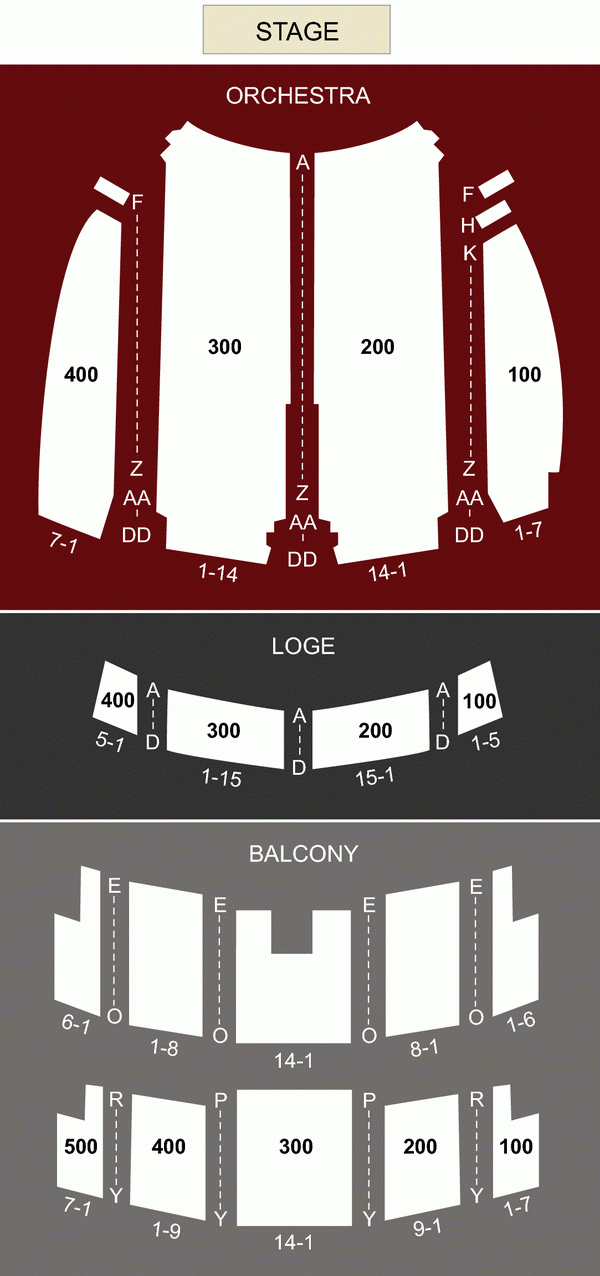 Florida Theater Seating Chart Theater Seating Chart