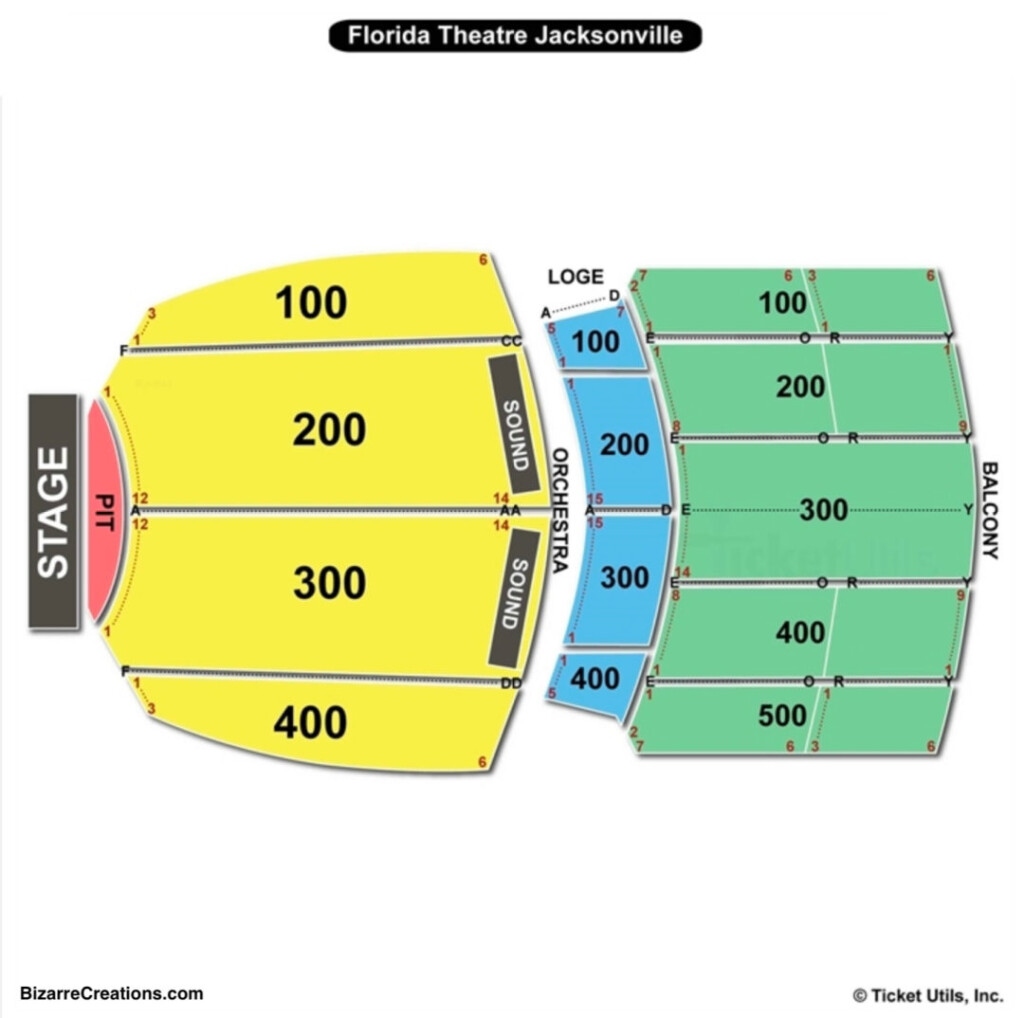 Florida Theatre Seating Chart Seating Charts Tickets