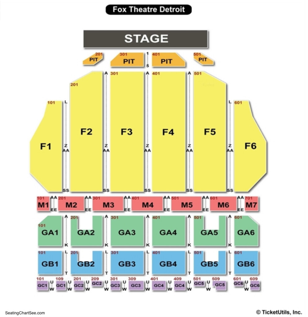 Fox Theater Detroit Seating Charts Views Games Answers Cheats