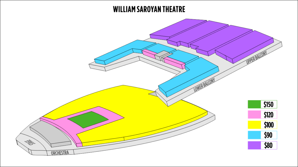 Fresno William Saroyan Theatre Seating Chart