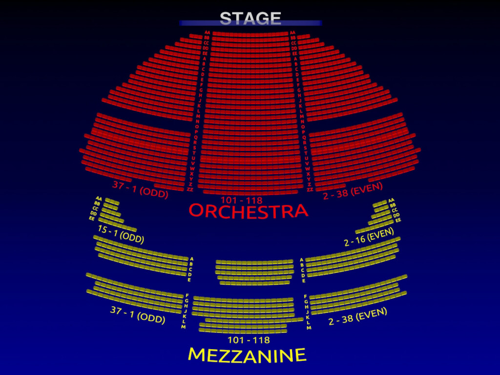 George Gershwin Theatre Wicked 3 D Broadway Seating Chart Broadway Scene