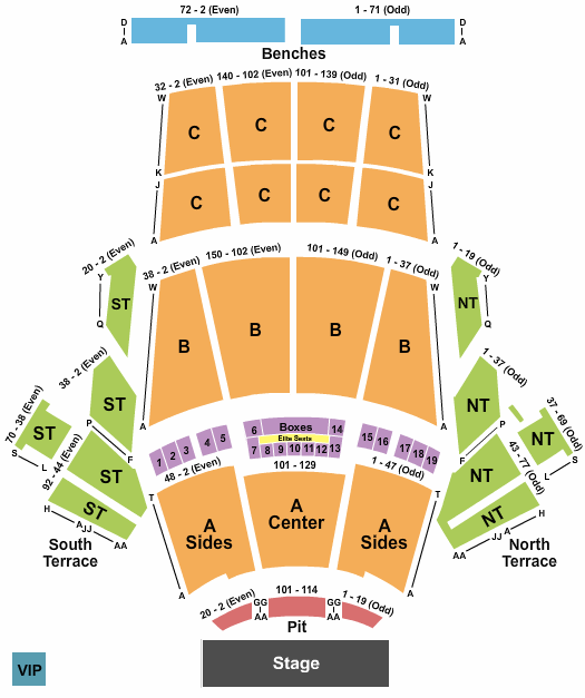 Greek Theater Los Angeles Deled Seating Chart Tutorial Pics