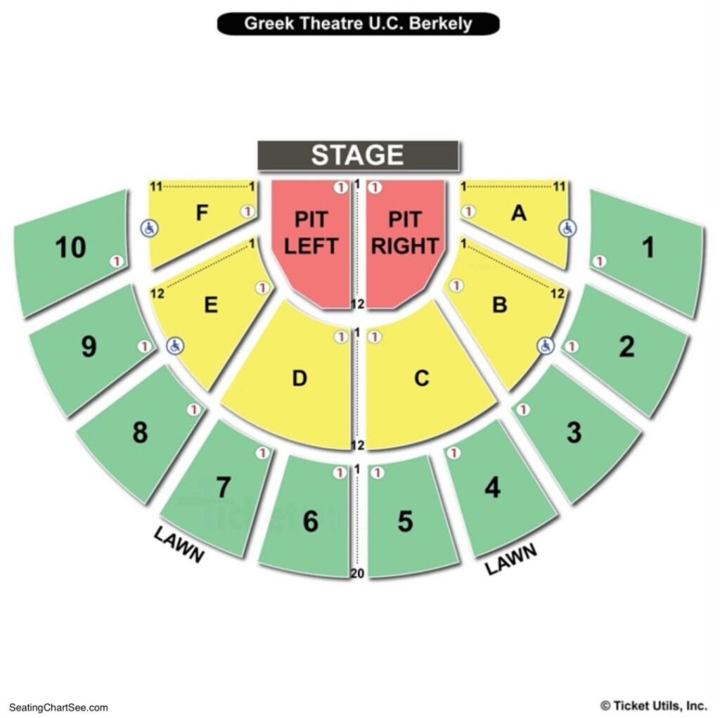 Greek Theatre Berkeley Seating Chart Seating Charts Tickets