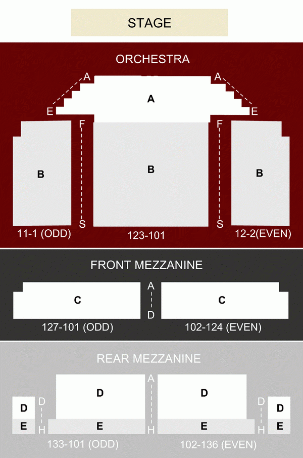 Golden Theater Nyc Seating Chart - Theater Seating Chart