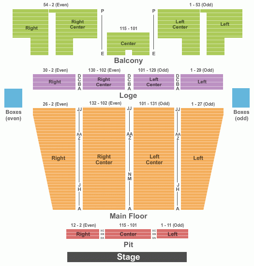 Juanita K Hammons Seating Chart