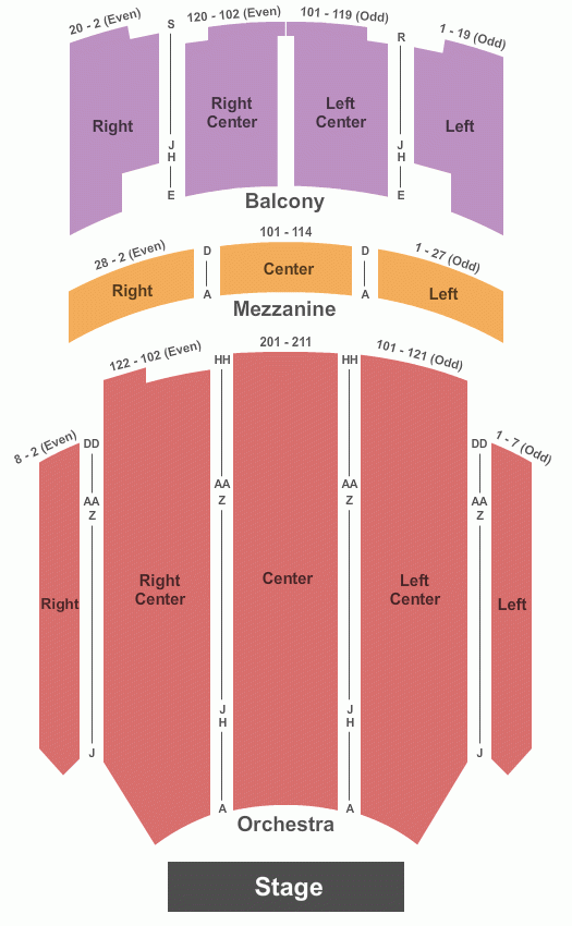 Kirby Center For The Performing Arts Seating Chart Maps Wilkes Barre