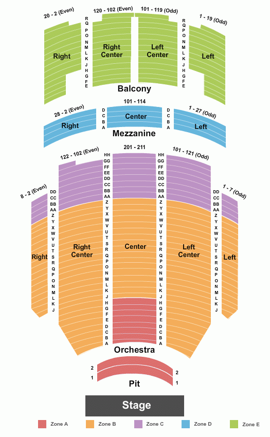 Kirby Center For The Performing Arts Seats Wilkes Barre