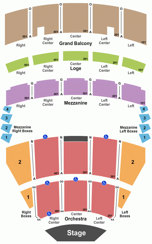 Kodak Hall At Eastman Theatre Seating Chart Maps Rochester