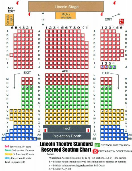 Lincoln Theater Dc Seating Chart