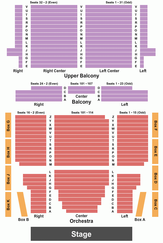 Lincoln Theatre Seating Chart Maps Washington