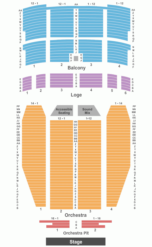 Louisville Palace Seating Chart Maps Louisville