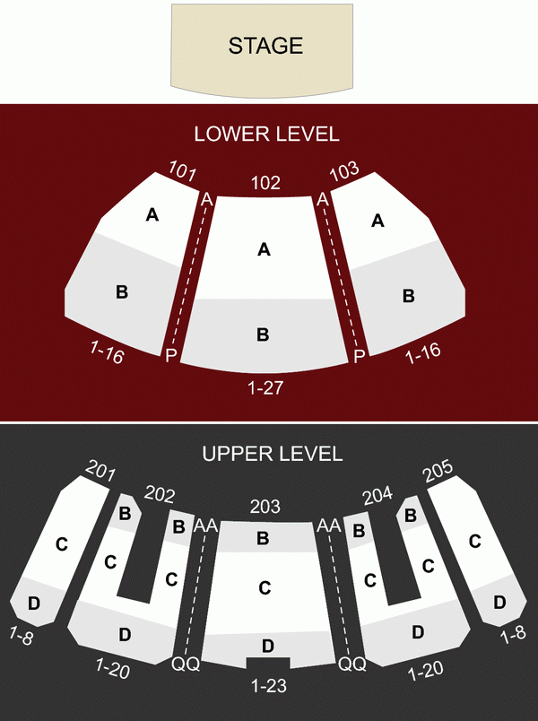 Luxor Theater Las Vegas NV Seating Chart Stage Las Vegas Theater
