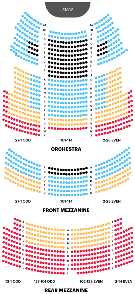 Majestic Theater Seating Chart