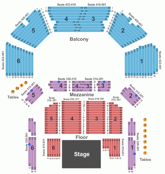 Moody Theater Seating Chart Maps Austin