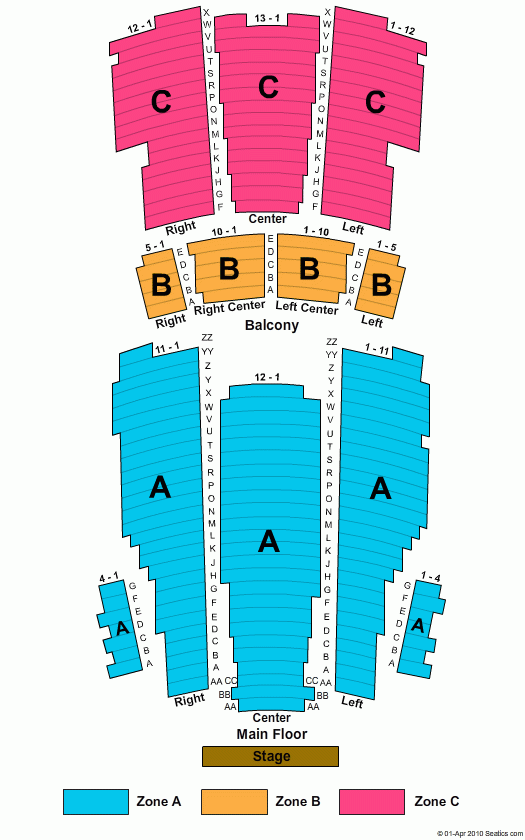 Moore Theatre Seating Chart Moore Theatre Seattle Washington