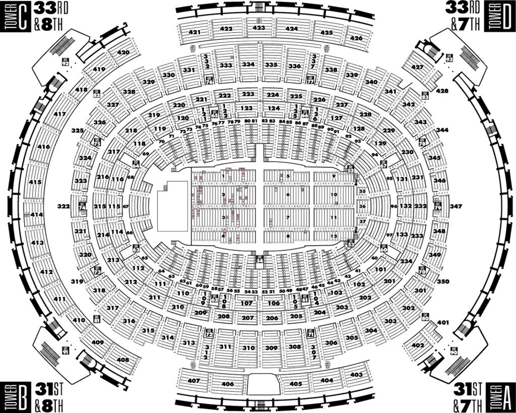 Msg Seating Chart Concert