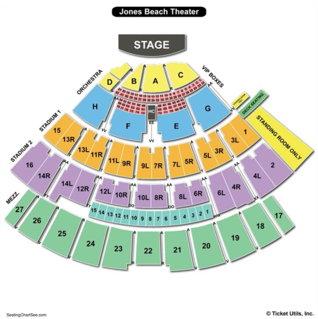 Northwell Health At Jones Beach Theater Seating Chart Seating Charts 