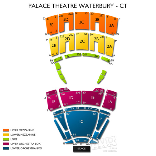 Palace Theater Waterbury Ct Seating Chart Theater Seating Chart