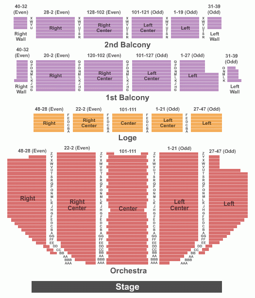 Palace Theatre Albany Seating Chart Maps Albany