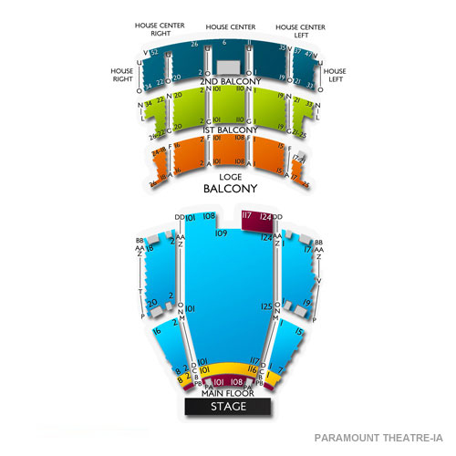 Paramount Theater Seating Chart Cedar Rapids - Theater Seating Chart