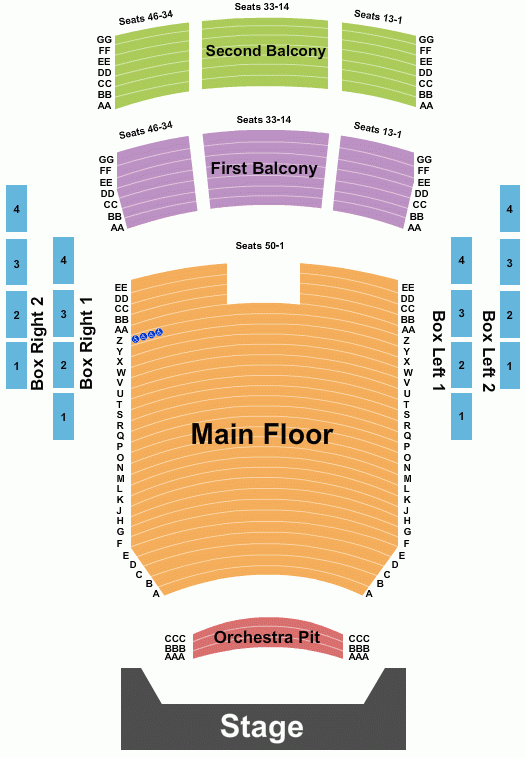Peoria Civic Center Theater Seating Chart Maps Peoria