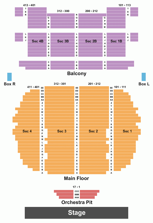 Rialto Square Theatre Seating Chart Maps Joliet