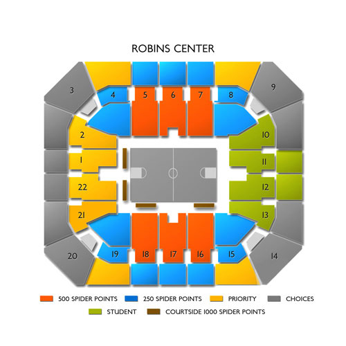 Robins Center Seating Chart Vivid Seats
