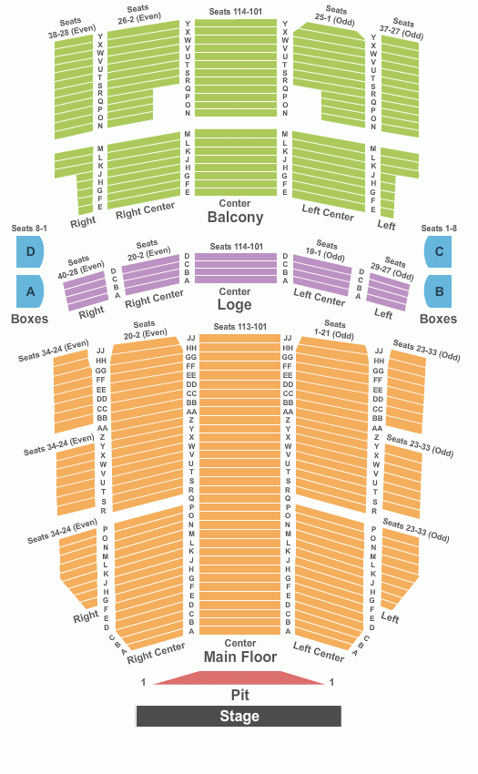 Rochester Auditorium Theatre Seating Chart Rochester