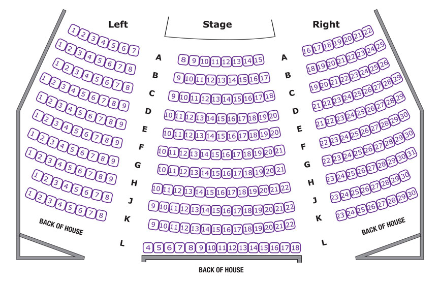 Rocky Mountain Repertory Theatre Seating Chart