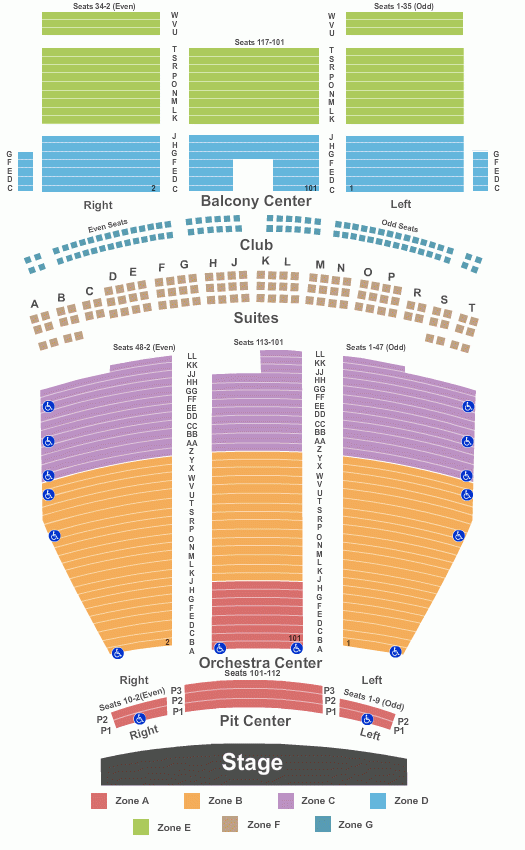 Saenger Theatre Seating Chart Maps New Orleans